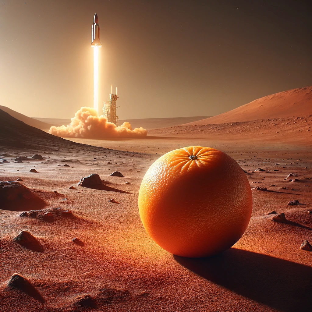 Orange being delivered to Mars